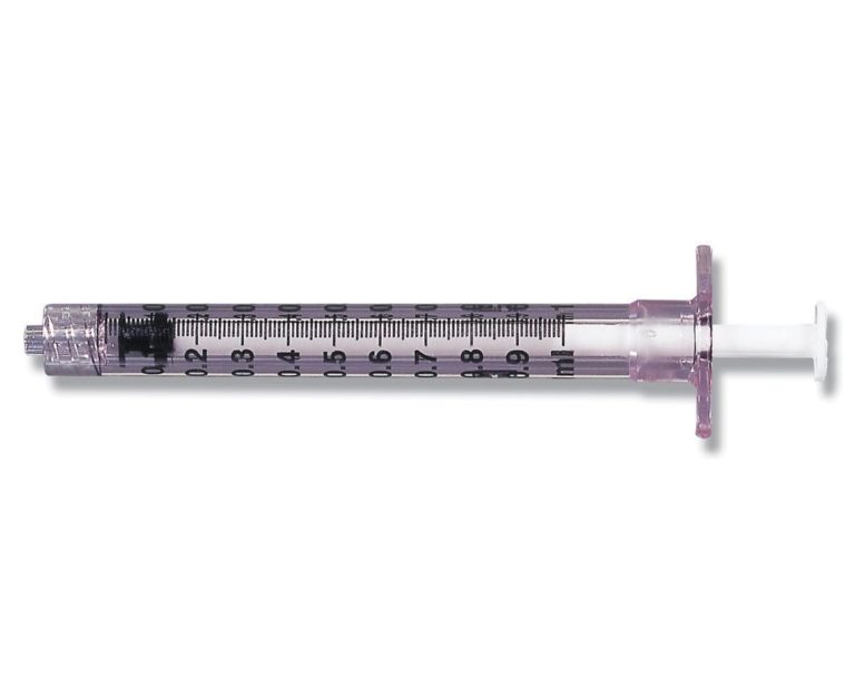 1 mL Luer-Lok U100 Disposable Insulin Syringes – 800/cs | MedCentral Supply