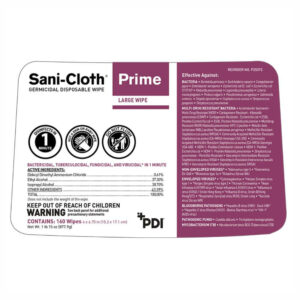 P25372 Sani-Cloth Prime label